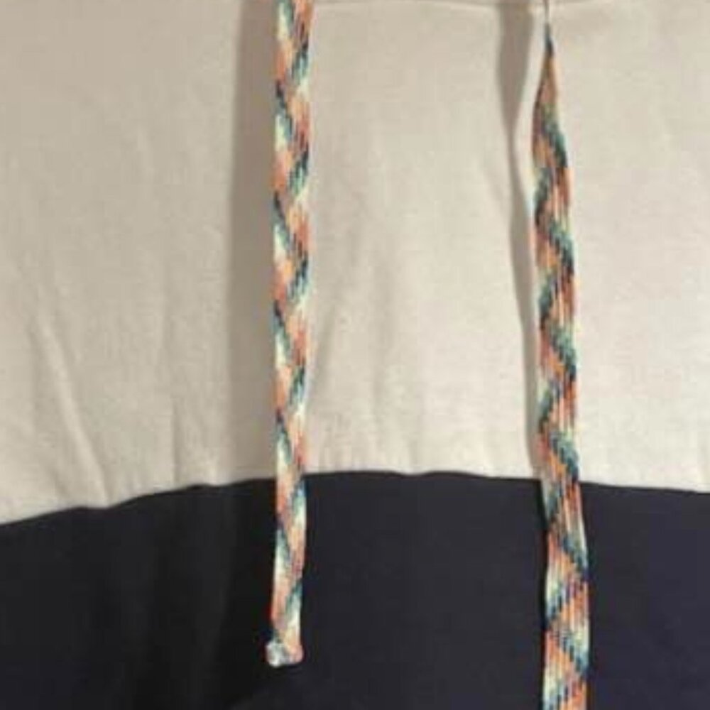 Blue& white sweatshirt with pocket